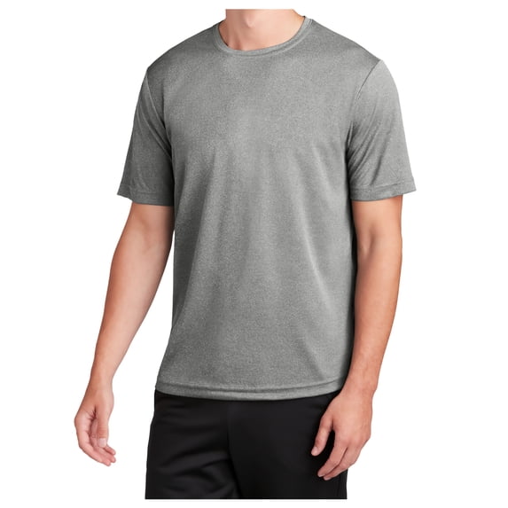 Yellow Rooster Men's PosiCharge RacerMesh Tee Grey Heather 2XL