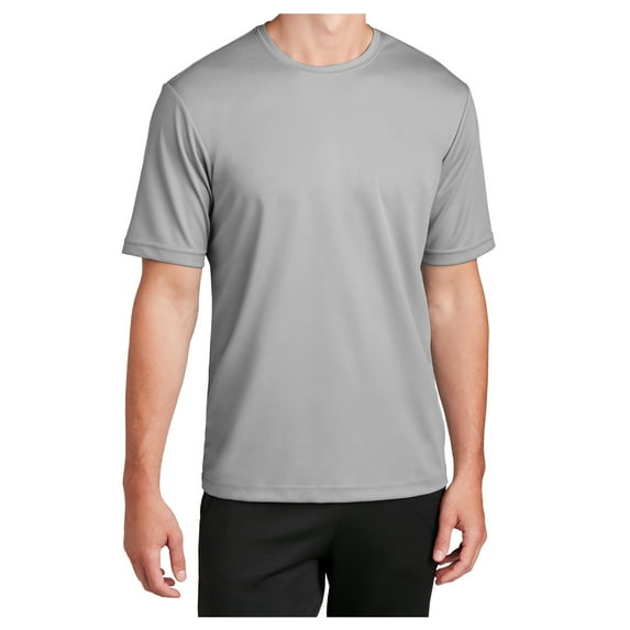 Yellow Rooster Men's PosiCharge RacerMesh Tee Silver M