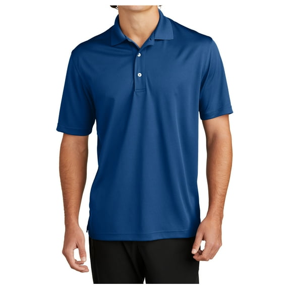 Yellow Rooster Men's Short Sleeve Dri-Mesh Polo T-Shirts Royal L