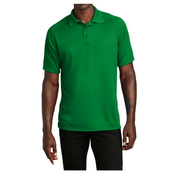 Yellow Rooster Men's Short Sleeve Dry Zone Raglan Male Polo Shirt Kelly Green XS