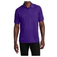 thumbnail image 1 of Yellow Rooster Men's Short Sleeve Dry Zone Raglan Male Polo Shirt Purple 3XL, 1 of 5