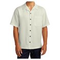 thumbnail image 1 of Yellow Rooster Men's Short Sleeve Easy Care Camp Male Shirt Ivory S, 1 of 6