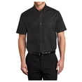 thumbnail image 1 of Yellow Rooster Men's Short Sleeve Easy Care Shirt Black/Light Stone XS, 1 of 6