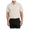 thumbnail image 1 of Yellow Rooster Men's Short Sleeve Easy Care Shirt Light Stone/Classic Navy XL, 1 of 6