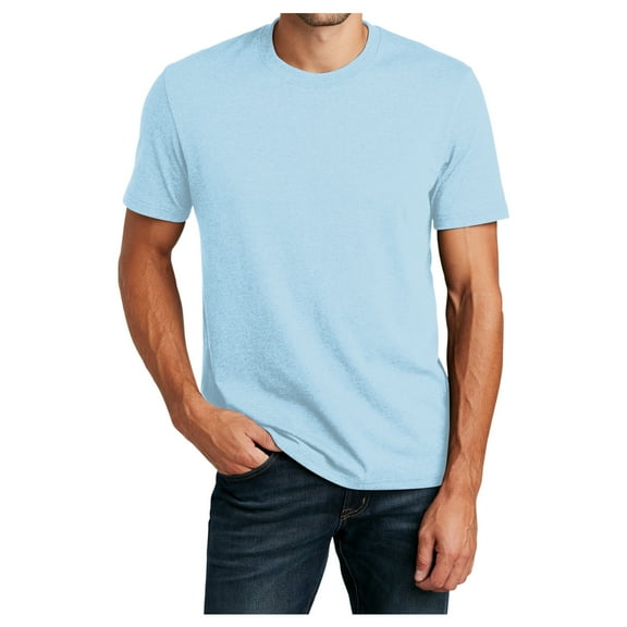 Yellow Rooster Men's Short Sleeve Re Male T-Shirts Crystal Blue XS