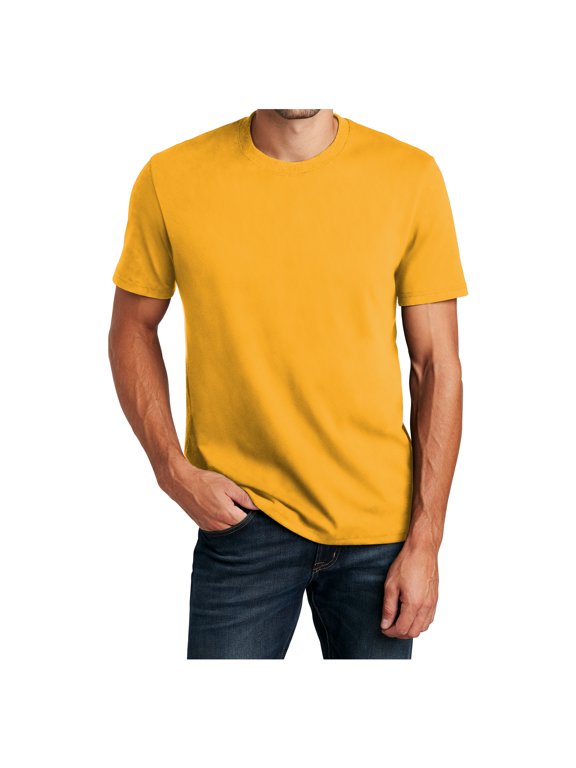 Men's Short Sleeve Re Male T-Shirts Maize Yellow XS