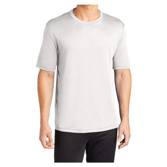 Yellow Rooster Men's Short Sleeve Tall PosiCharge Competitor Polyester Tee White XLT