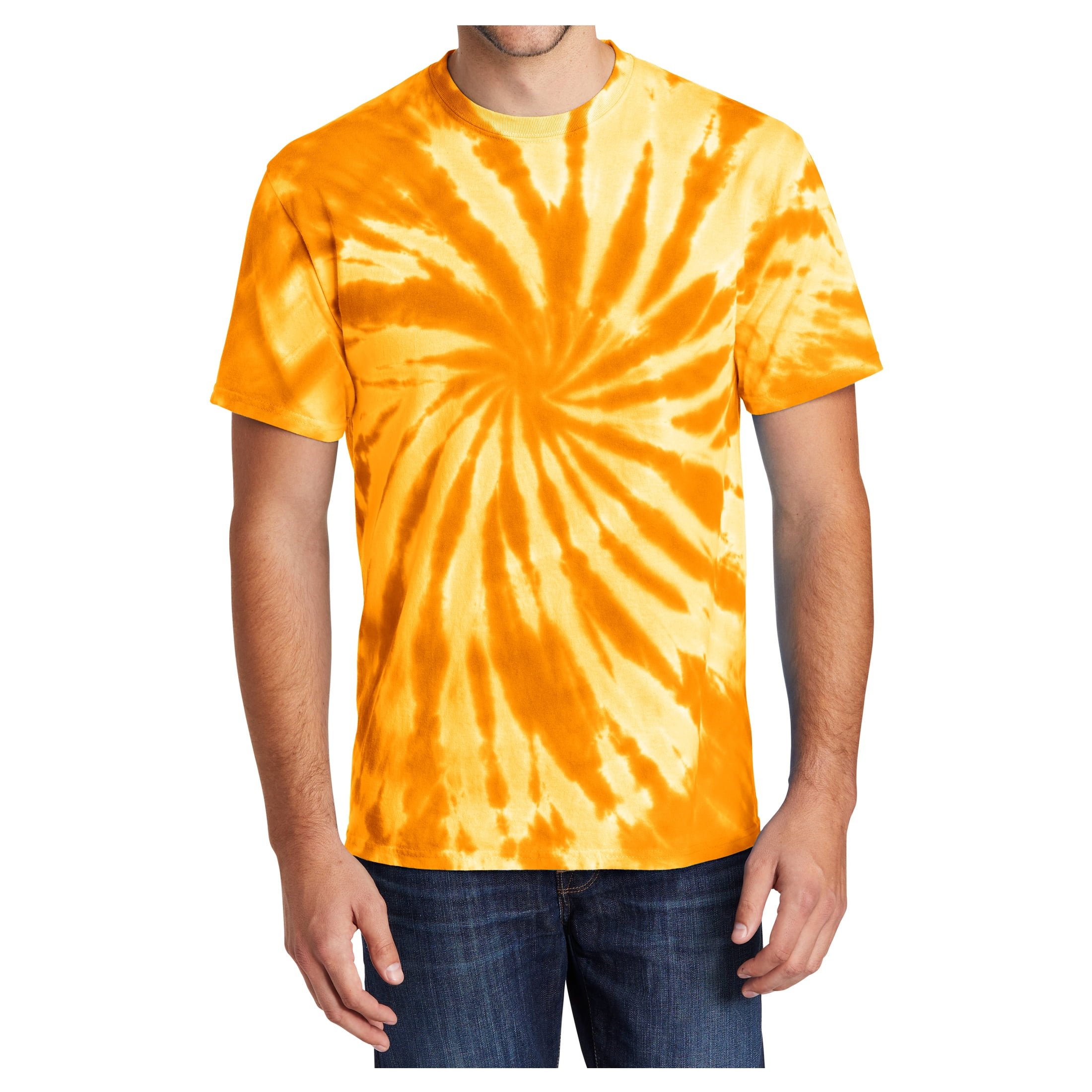 Yellow Rooster Men's Short Sleeve Tie-Dye Male Cotton T-Shirts