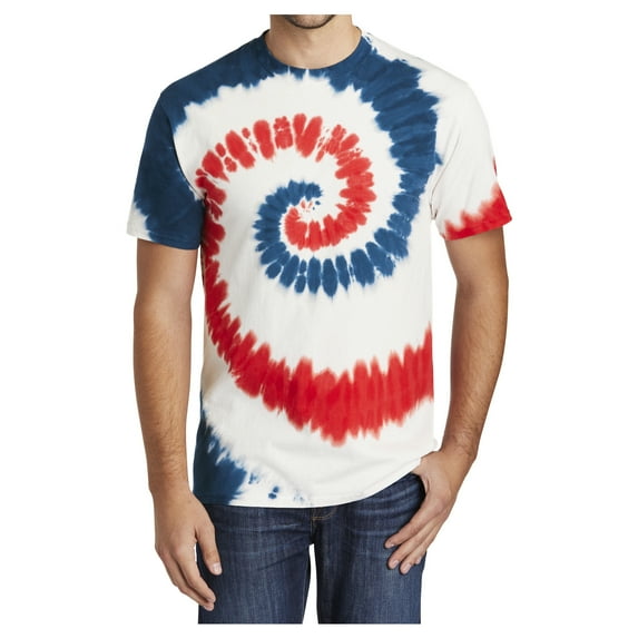 Yellow Rooster Men's Short Sleeve Tie-Dye Male Cotton T-Shirts USA Rainbow XL