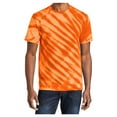 thumbnail image 1 of Yellow Rooster Men's Short Sleeve Tiger Stripe Tie-Dye Cotton T-Shirts Orange S, 1 of 6