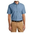 thumbnail image 1 of Yellow Rooster Men's Short Sleeve Value Denim Shirt Faded Blue XS, 1 of 6