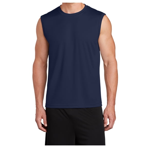 Yellow Rooster Men's Sleeveless PosiCharge Competitor T-Shirts True Navy M