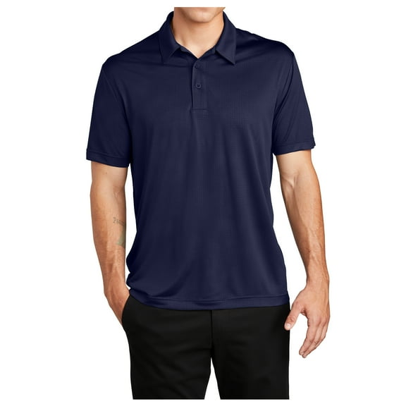 Yellow Rooster Men's Sport-Tek Embossed PosiCharge Tough Polo True Navy S