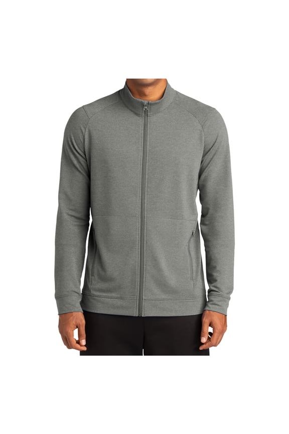 Men's Sport-Wick Flex Fleece Full-Zip Light Grey Heather S