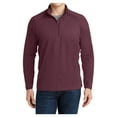 thumbnail image 1 of Yellow Rooster Men's Sport Wick Stretch 1/2 Zip Pullover Maroon 2XL, 1 of 7