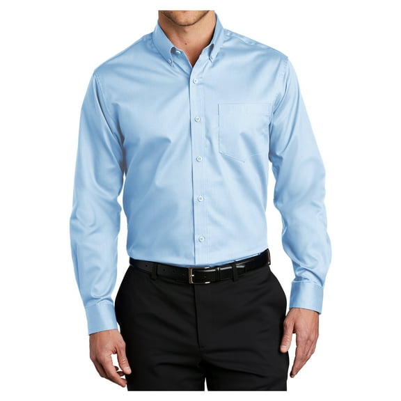 Yellow Rooster Men's SuperPro Twill Versatile Shirt Cloud Blue L