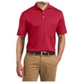 thumbnail image 1 of Yellow Rooster Men's Tall Dri-Mesh Male Polo Red LT, 1 of 6