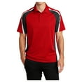 thumbnail image 1 of Yellow Rooster Men's Tricolor Micropique Sport-Wick® Polo True Red/ Black/ White XL, 1 of 8