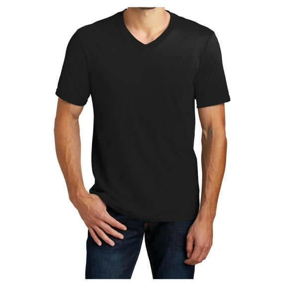 Yellow Rooster Men's Young Very Important V-Neck Tee Black L