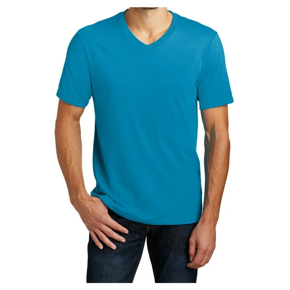 Yellow Rooster Men's Young Very Important V-Neck Tee Light Turquoise 2XL