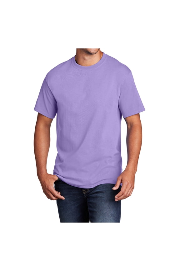 Mens Core Cotton Male T-Shirts Lavender S