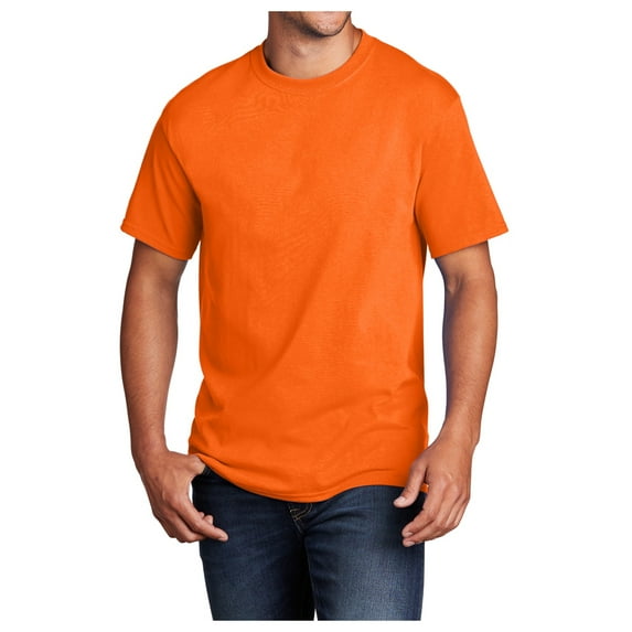Yellow Rooster Mens Core Cotton Male T-Shirts S. Orange 3XL