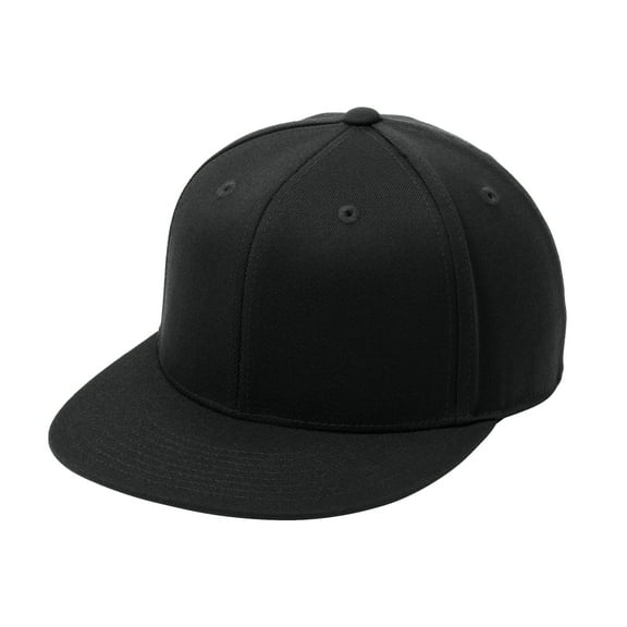 Yellow Rooster Mens Flexfit Flat Bill Male Cap Black S/M