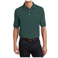 thumbnail image 1 of Yellow Rooster Mens Heavyweight Cotton Pique Polo with Pocket Dark Green 3XL, 1 of 4