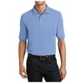 thumbnail image 1 of Yellow Rooster Mens Heavyweight Cotton Pique Polo with Pocket Light Blue 4XL, 1 of 4