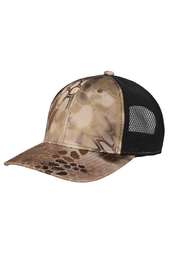 Mens Mesh Back Snapback Cap Kryptek Highlander/ Black