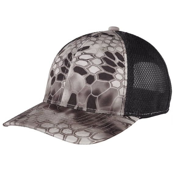 Yellow Rooster Mens Mesh Back Snapback Cap Kryptek Raid/ Black