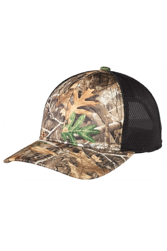 Mens Mesh Back Snapback Cap Realtree Edge/ Black