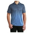 thumbnail image 1 of Yellow Rooster Mens Ombre Heather Polo Carolina Blue/ True Navy XS, 1 of 8