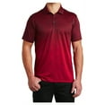 thumbnail image 1 of Yellow Rooster Mens Ombre Heather Polo Deep Red/ Black L, 1 of 8