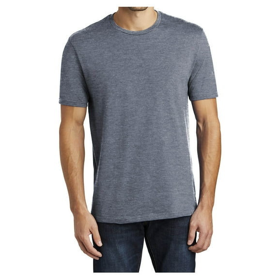 Yellow Rooster Mens Perfect Weight Tee Heathered Navy L