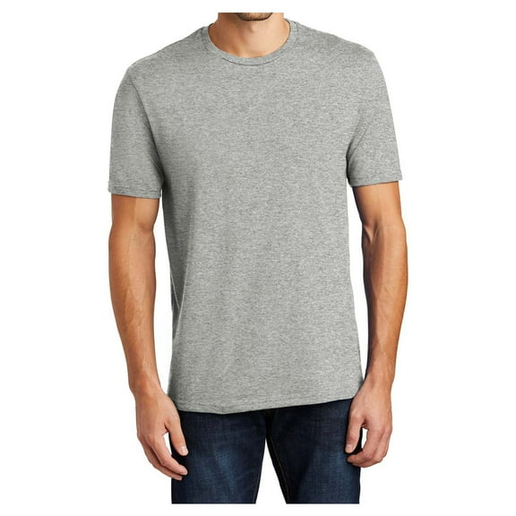 Yellow Rooster Mens Perfect Weight Tee Heathered Steel XS