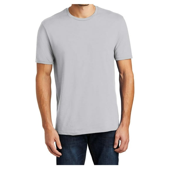 Yellow Rooster Mens Perfect Weight Tee Silver L