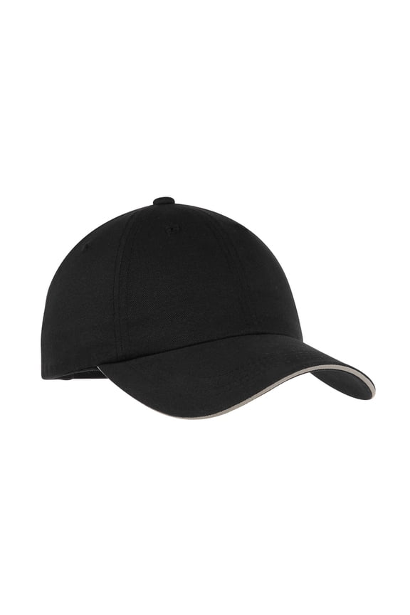 Mens Reflective Sandwich Bill Cap Black/ Reflective