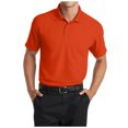 thumbnail image 1 of Yellow Rooster Mens Short Sleeve Dry Zone Grid Polo Autumn Orange XS, 1 of 4