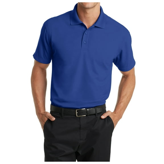 Yellow Rooster Mens Short Sleeve Dry Zone Grid Polo True Royal 4XL