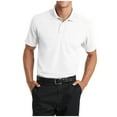 thumbnail image 1 of Yellow Rooster Mens Short Sleeve Dry Zone Grid Polo White L, 1 of 4