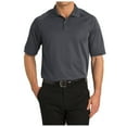 thumbnail image 1 of Yellow Rooster Mens Short Sleeve Dry Zone Ottoman Polo Iron Grey 6XL, 1 of 4