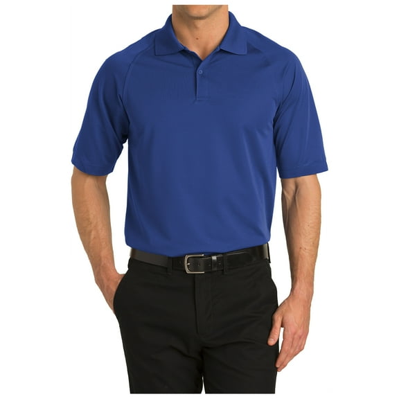 Yellow Rooster Mens Short Sleeve Dry Zone Ottoman Polo Royal M