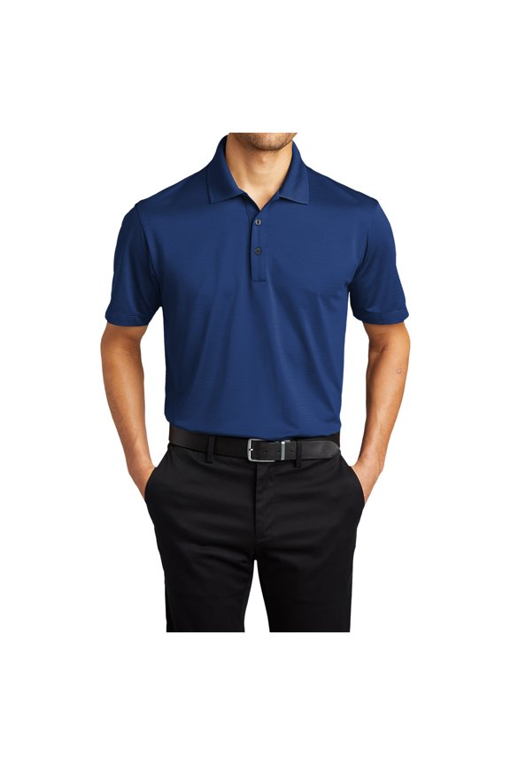 Mens Short Sleeve Eclipse Stretch Polo Shirt Estate Blue S