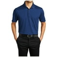 thumbnail image 1 of Yellow Rooster Mens Short Sleeve Eclipse Stretch Polo Shirt Estate Blue XL, 1 of 7