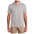 thumbnail image 1 of Yellow Rooster Mens Short Sleeve Gingham Polo Shirt Gusty Grey/ White XS, 1 of 7