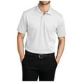 thumbnail image 1 of Yellow Rooster Mens Short Sleeve Moisture Wicking Tech Pique Polo White 4XL, 1 of 4