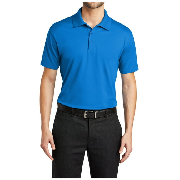 Yellow Rooster Mens Short Sleeve Rapid Dry Mesh Polo Skydiver Blue XL