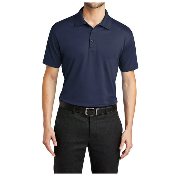 Yellow Rooster Mens Short Sleeve Rapid Dry Mesh Polo True Navy M