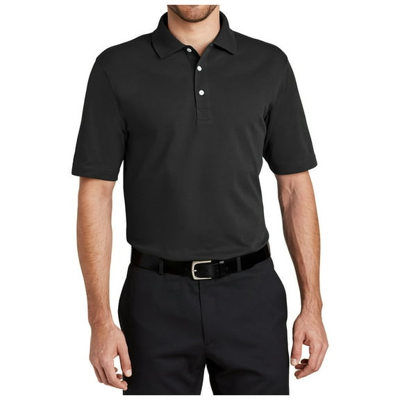 Yellow Rooster Mens Short Sleeve Rapid Dry Polo Shirt Jet Black XS